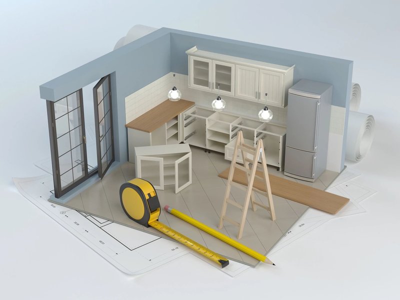 3D model of a kitchen from Er Walker Flooring Specialists in Fayetteville, GA